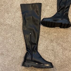 Black STEVE MADDEN Over the knee boots Practically new